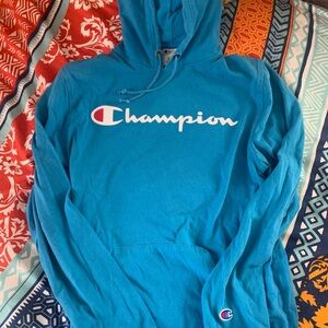 Champion Blue Athletic Hoodie